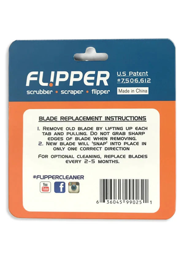 Flipper Replacement Blades Stainless Steel 2 blades per package