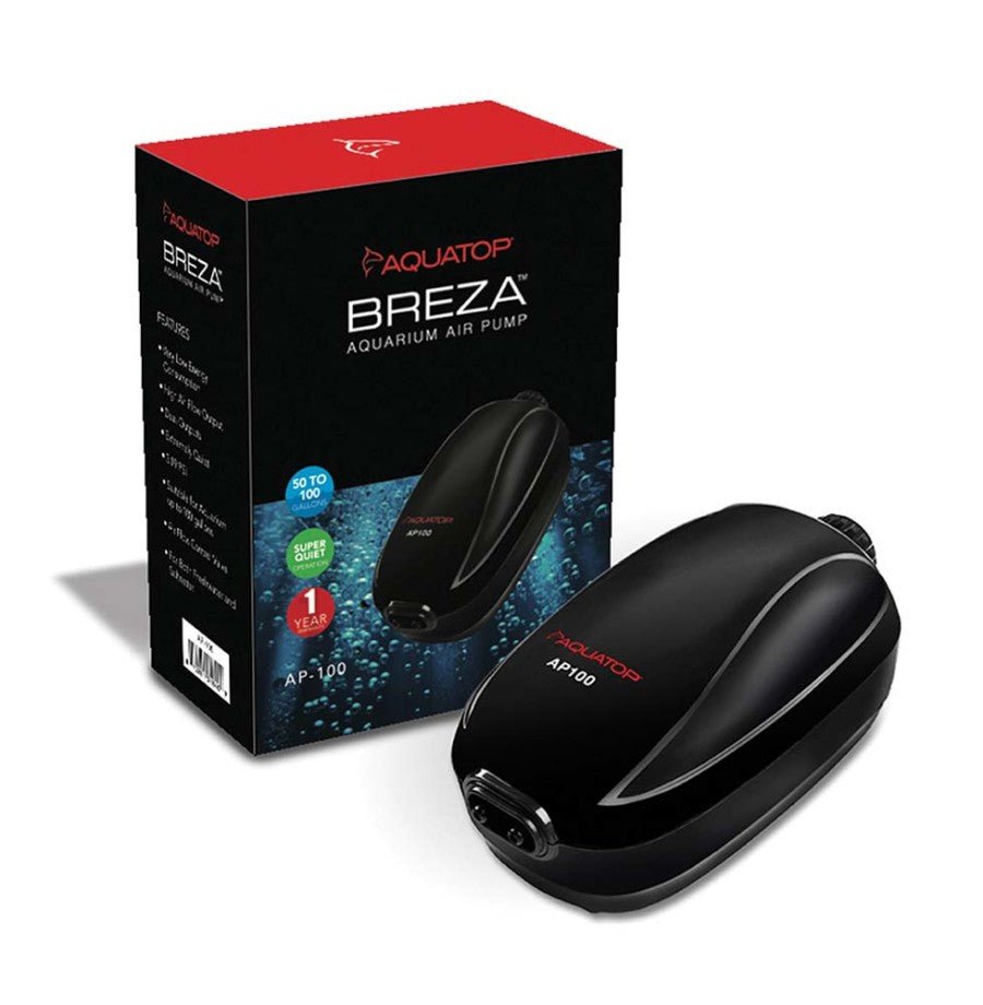 Aquatop BREZA AP-100 Aquarium Air Pump with Flow control Knob 50-100gal - Keepin' it Reef