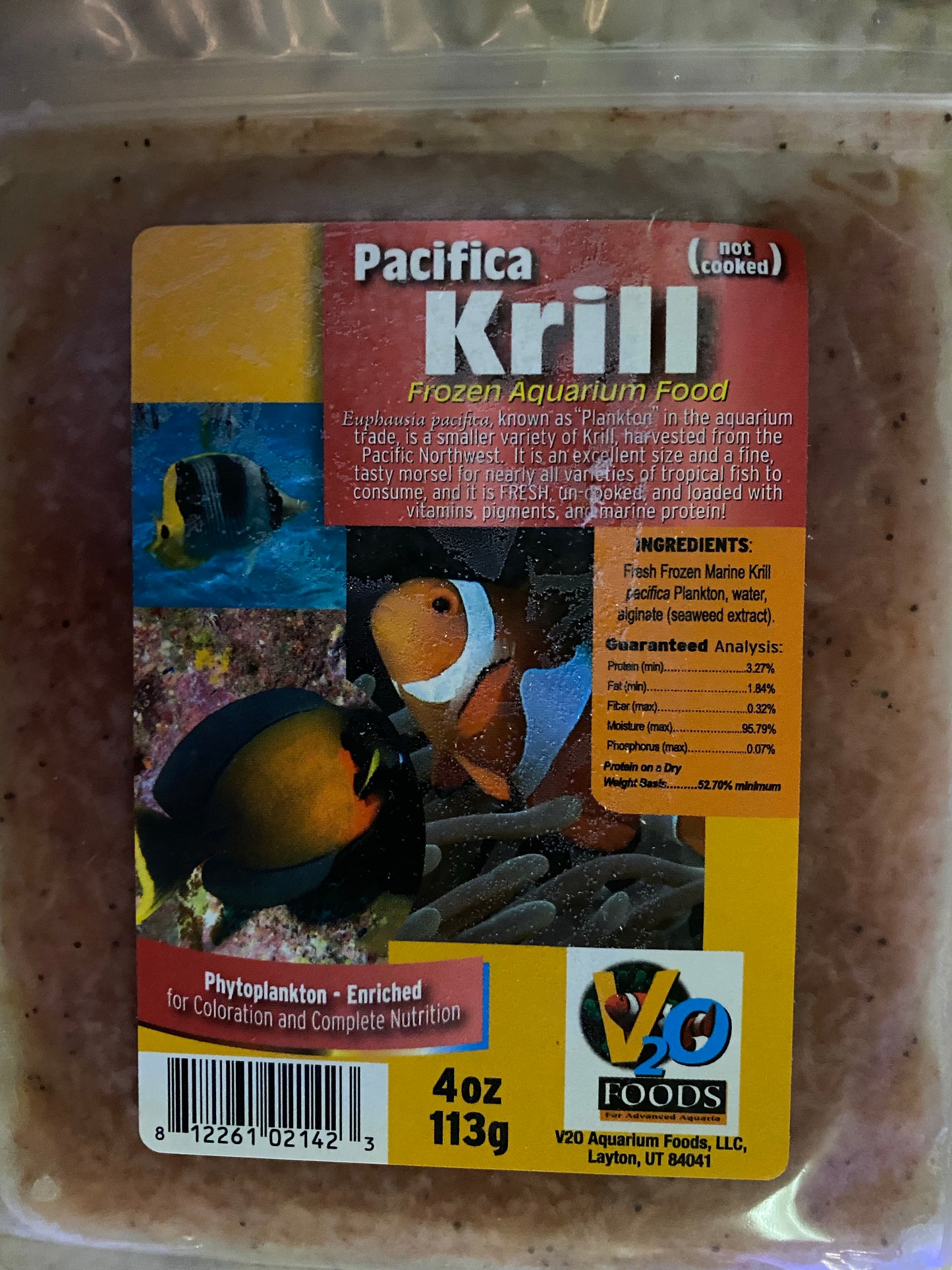 V2O, Pacifica Krill, 4oz Blister Pack (Local Sales Only)