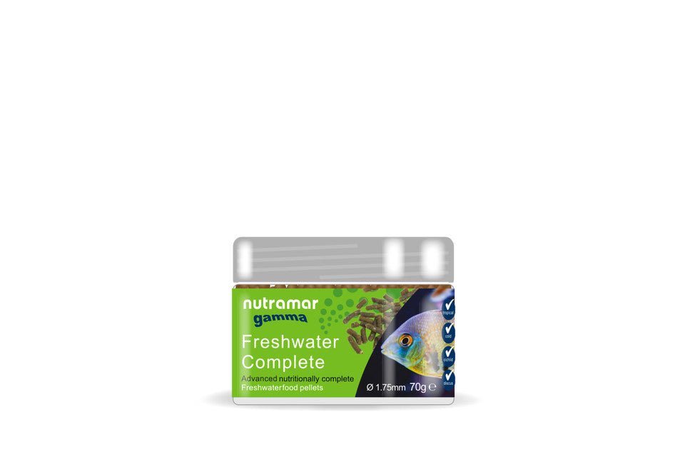 Nutramar Freshwater Complete Food Pellets, 1.75mm size, 70g - Keepin' it Reef
