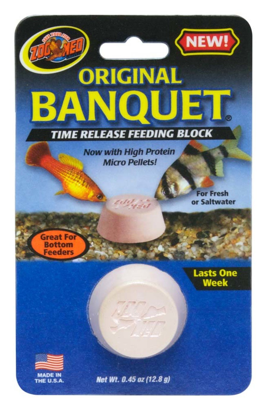 Zoo Med Original Banquet Fish Feeding Block, Regular - Keepin' it Reef