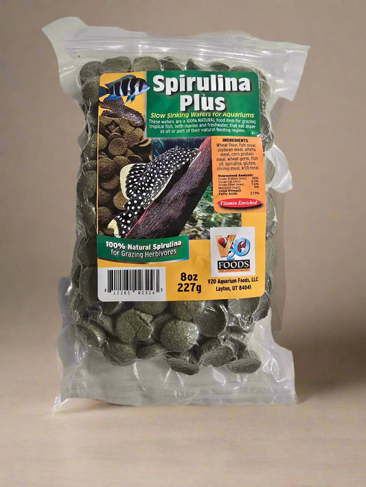 V2O Spirulina Plus, Slow Sinking Algae Wafers, 8oz