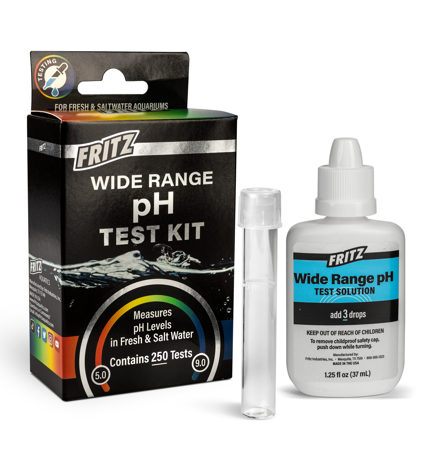 Fritz Wide Range pH Test Kit