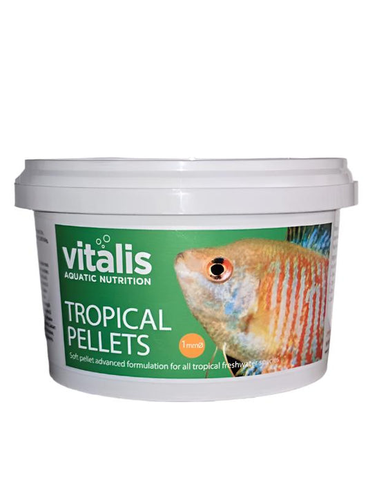 front of vitalis tropical pellet jar