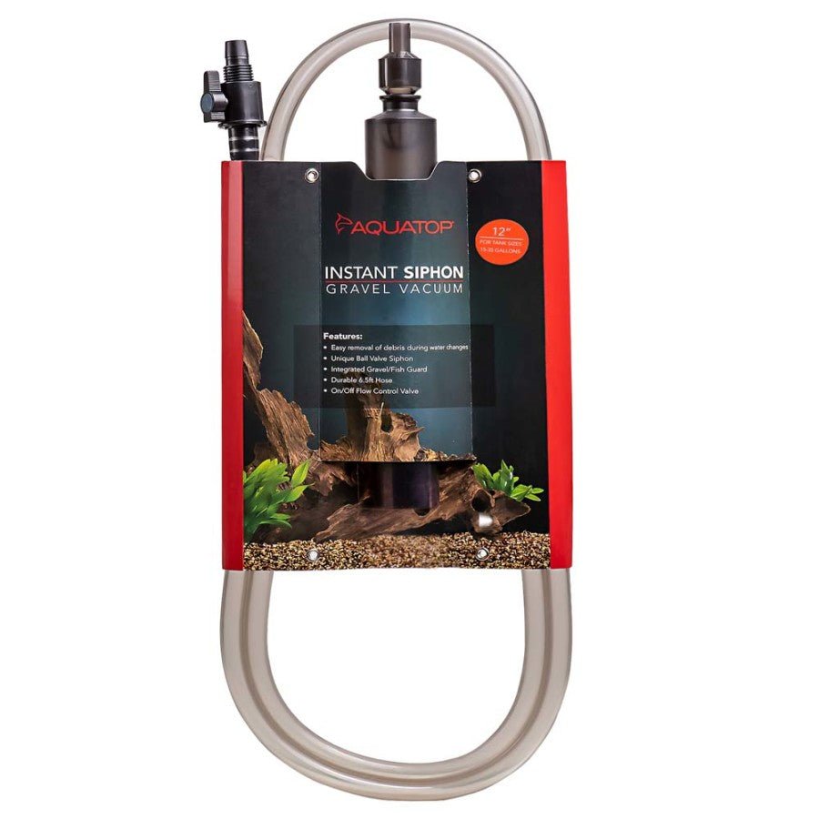 Aquatop Instant Siphon Gravel Vacuum, 12 inch - Keepin' it Reef