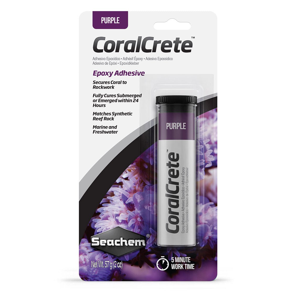 Seachem, CoralCrete, Purple - Keepin' it Reef